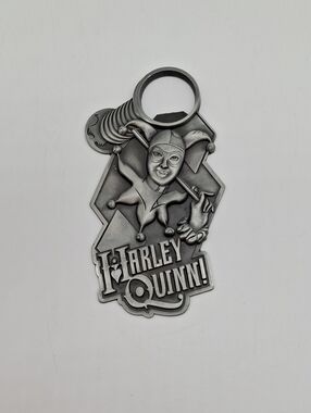 0DC Comics Silver Harley Quinn Pewter Bottle Opener